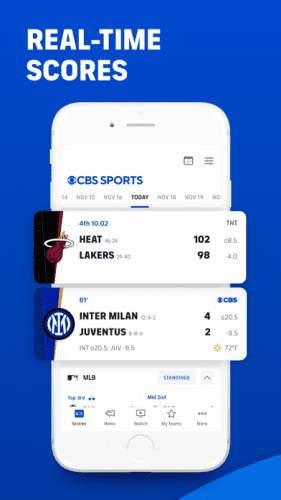 CBS Sports App Scores & News 2