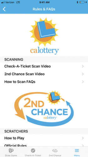CA Lottery Official App 8
