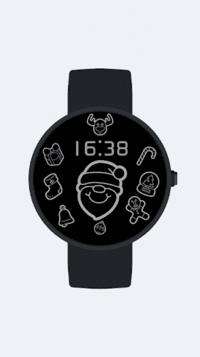 Merry Christmas Digital Watch Face 1